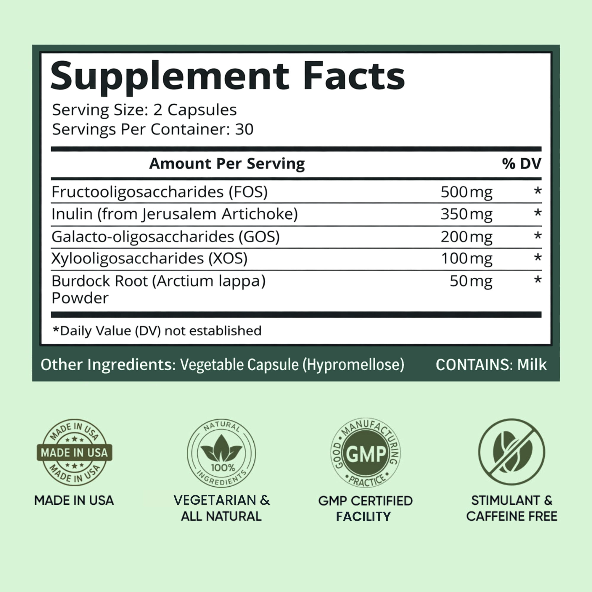 BB Company Previtalize, Prebiotic for Digestive Gut Health, Compliment to Provitalize, 60 Ct