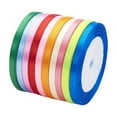 thumbnail image 3 of 10 Rolls 250 Yards Satin Ribbons 1/4inch DIY Craft Fabric Ribbon Mixed Colors for Making Bows Wedding Party Christmas Decorations Gifts Wrapping Packaging Each Roll About 25 Yards, 3 of 7