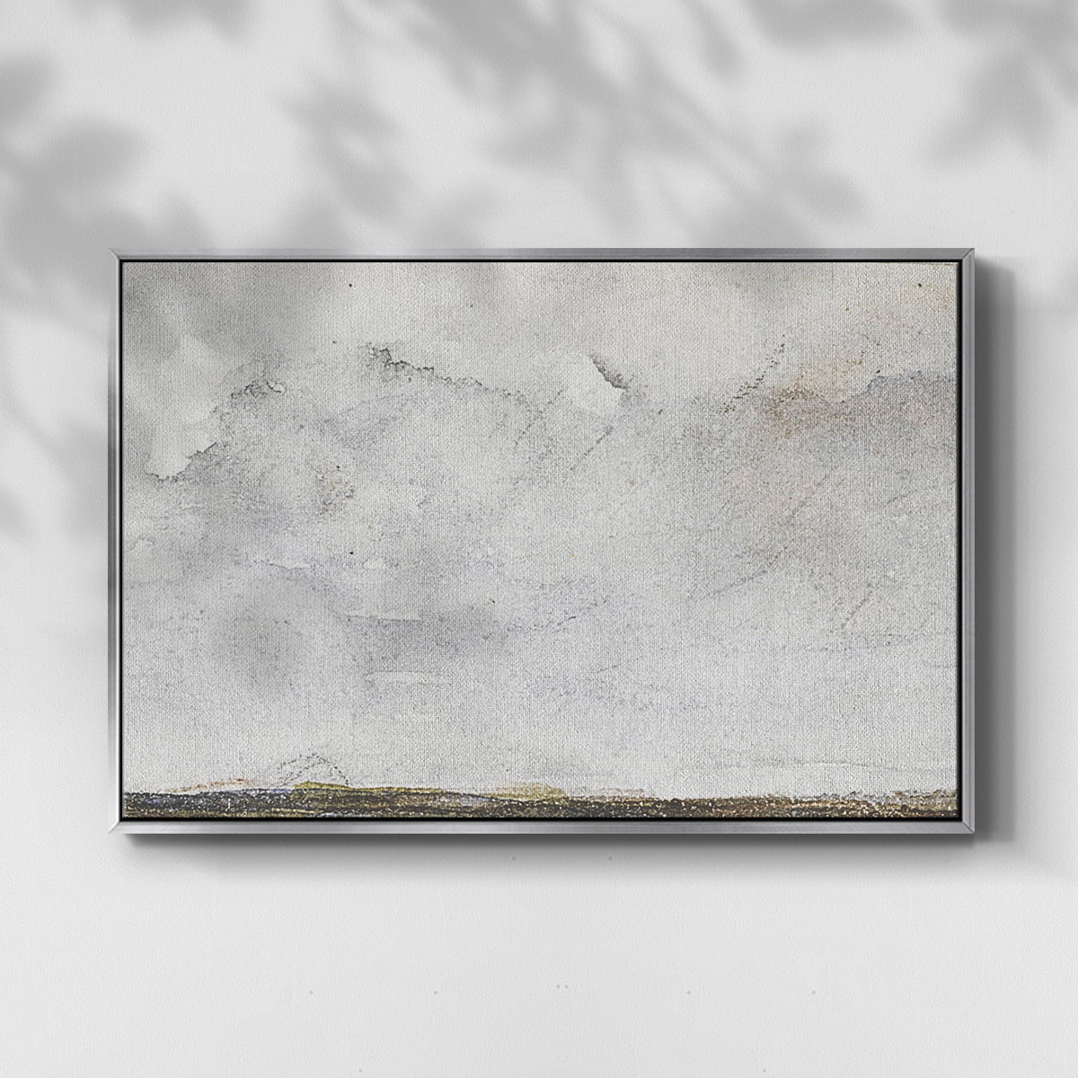 Vintage Landscape-CCCXXXVI By Wexford Home Framed in Silver Wood Gallery Wrapped Canvas 27 in. x 41 in.