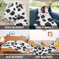 thumbnail image 2 of Yayeee Throw Blanket for Couch Soft Warm 50" x 60" Sofa Chair Bed Decoration, Cow Spots, 2 of 7
