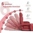 thumbnail image 5 of YYAo Floor Gaming Chair, Recliner,Meditation Floor Chair,Folding Lazy Floor Chair Sofa with Armrests and Pillow-Red, 5 of 10