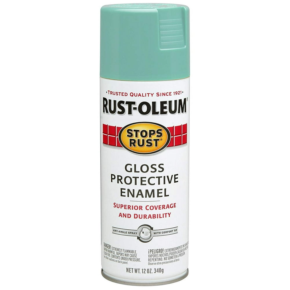 RustOleum 284678 Stops Rust Spray Paint, 12Ounce, Gloss Light