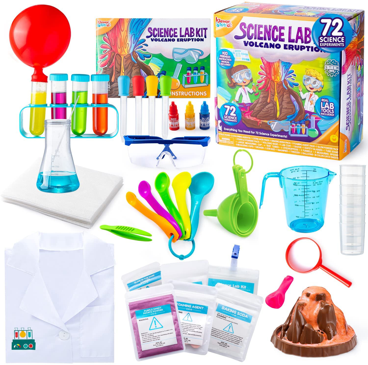 Science Kit 6 in 1 Kids Children Educational Lab Experiments Playset 