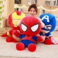 thumbnail image 2 of Peluche de anime de Marvel de 35 cm, muñeco de peluche suave de Disney de dibujos animados, muñeco de peluche grande para niño, almohada de tela, regalo de cumpleaños para niño, 2 of 6
