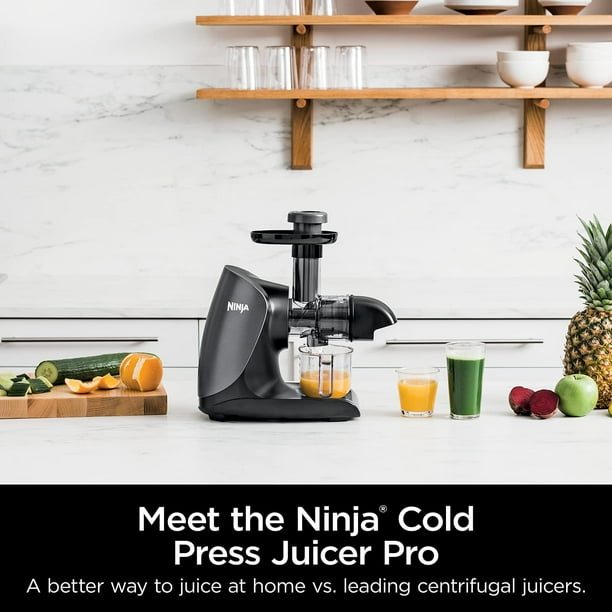Ninja JC101 Cold Press Pro Compact Powerful Slow Juicer with Total