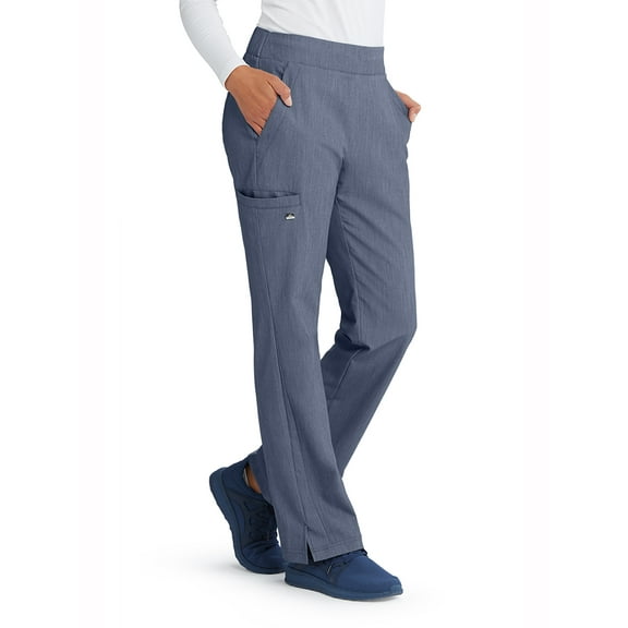 Barco Grey's Anatomy Signature GNP508 Women's Four Pocket Welt Drawcord Cargo Scrub Pant Denim Shade XXS