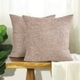 thumbnail image 5 of Home Soft Things Babati Jacquard Chenille 2 Piece Throw Pillow Cover Set - Light Brown - 20" x 20", 5 of 7