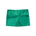 thumbnail image 3 of Zaldita Girls Shiny Metallic Dance Shorts Ballet Yoga Booty Shorts Gymnastic Tumbling Short Bottoms Green 8, 3 of 6