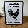 thumbnail image 3 of Home Decor Funny Chicken Sign Aluminum Funny Chicken Signs Rooster Decorations Chicken Stuff For Farmhouse Kicthen Decor Decorative pendant, 3 of 6