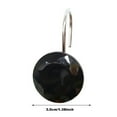 12Pcs/Set Rhinestone Decorative Shower Curtain Hooks Rings Proof
