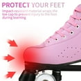 thumbnail image 5 of FACNOATIHN Roller Skate, Classic Fashion Skates for Adults Kids with Light up Wheels, Pink(Women's 10), 5 of 12