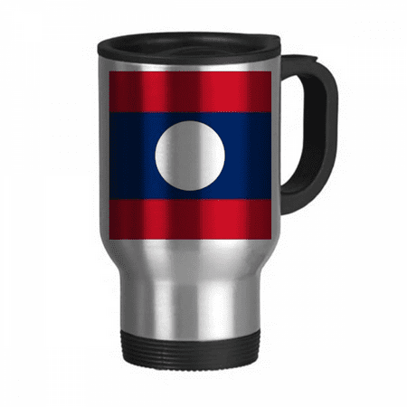 

Laos National Flag Asia Country Travel Mug Flip Lid Stainless Steel Cup Car Tumbler Thermos