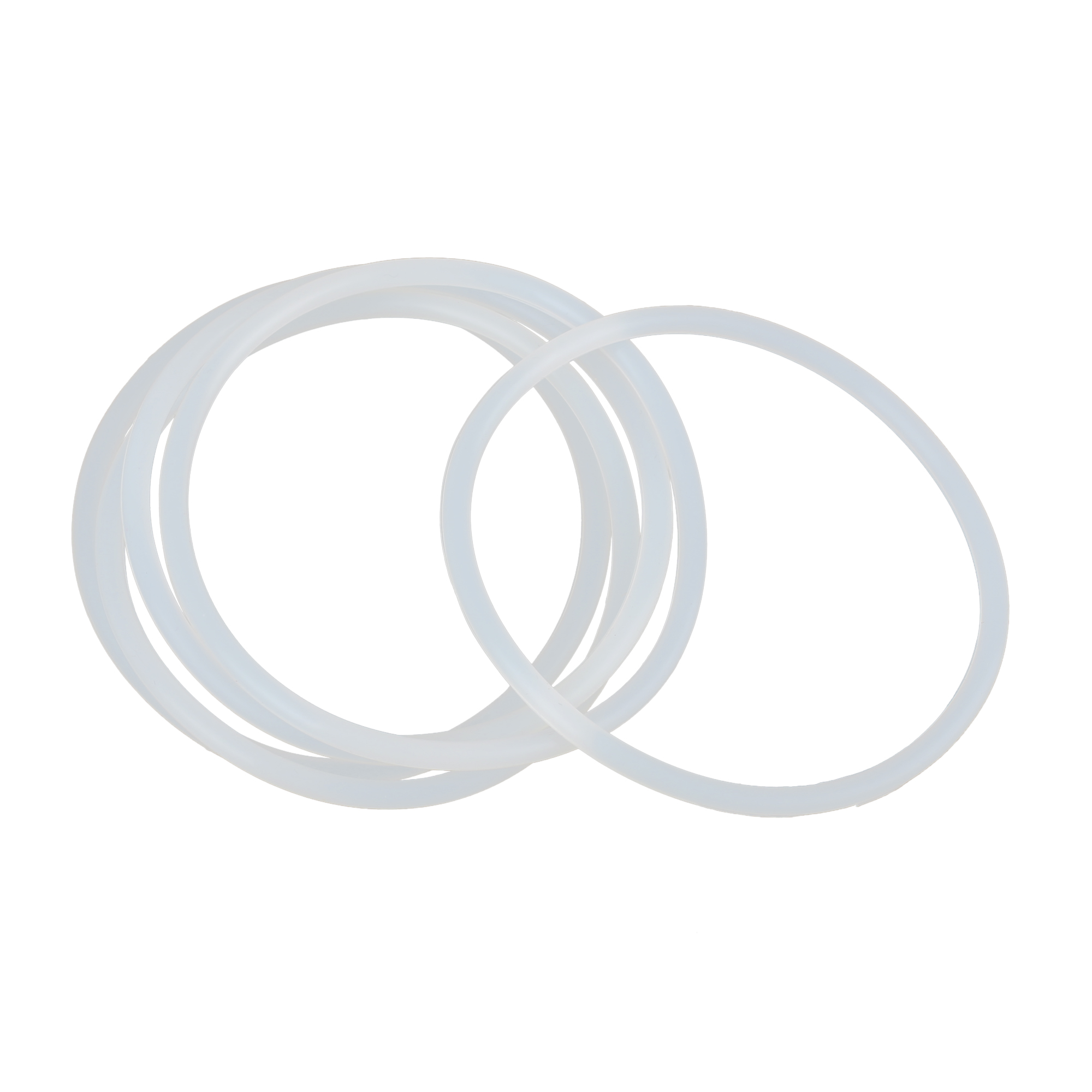 Uxcell 80mm OD 72mm ID 4mm Width Silicone Seal ORings White 5 Pack