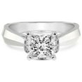 thumbnail image 4 of IGI Certified 5 Carat Princess Shape Lab Grown Diamond Engagement Ring | 14K White Gold | Delanie Side Cuff Lab Diamond Ring | FG-VS1-VS2 Quality Friendly Diamonds, 4 of 6