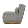 thumbnail image 3 of Sunpan Carbonia 17.25" Modern Fabric Swivel Lounge Chair in Gray, 3 of 7
