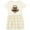 Natural with Stripes, variant on Inktastic Happy Groundhog Day Cute Girls Toddler Dress