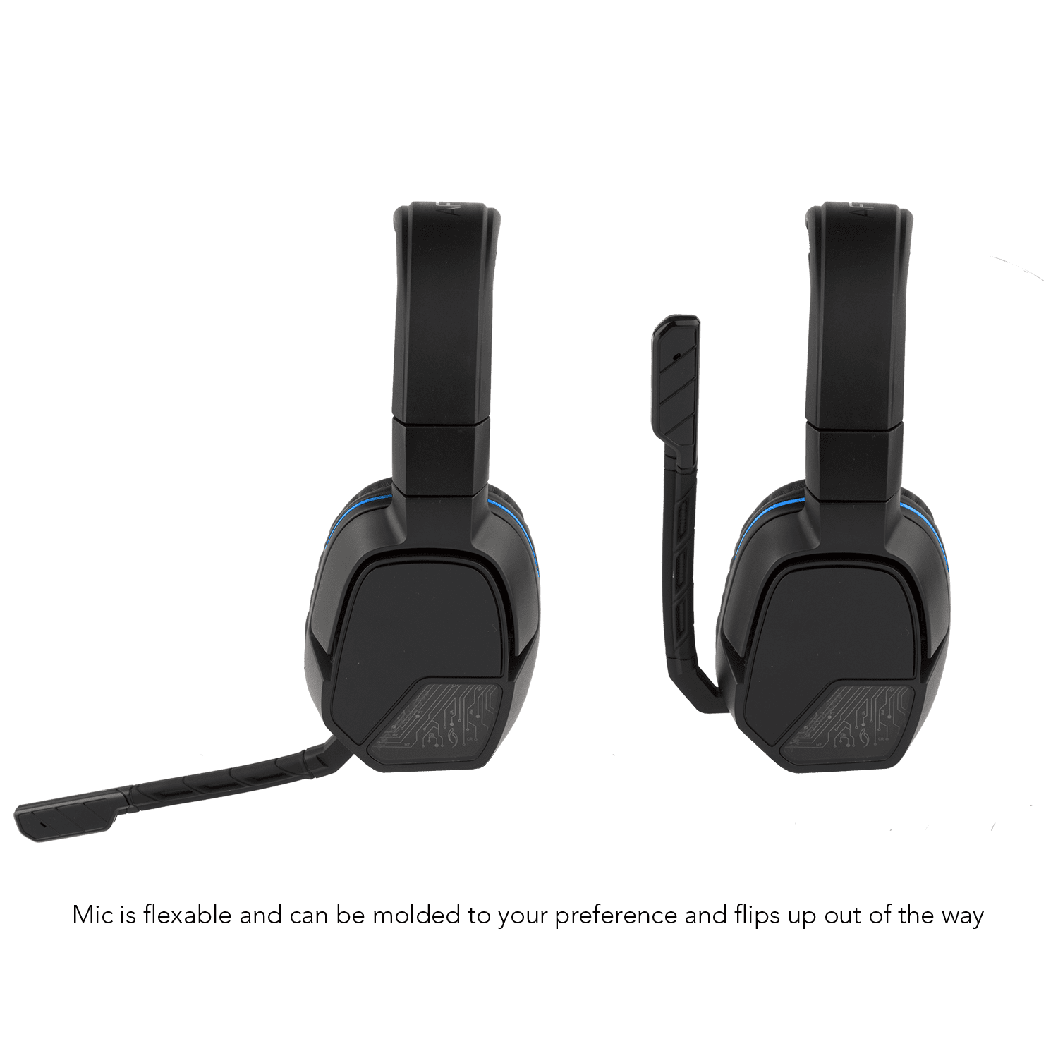 PDP Afterglow PS4 LVL 3 Stereo Gaming Headset, Black, 051-032 - Walmart.com