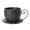 Black, variant on IFRINID Vintage Iron Teacup Planter with Saucer Floral Cutout Design Small Flower Pot for Balcony Patio Windowsill Decor