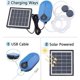 thumbnail image 3 of Solar Air Pump Kit for Hydroponics 1.5W with Solar Battery, Air Hoses, Bubble Stones, 3 Working Modes for Pond Aeration, 3 of 5