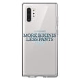 thumbnail image 1 of DistinctInk Clear Shockproof Hybrid Case for Galaxy Note 10 PLUS (6.8" Screen) - TPU Bumper Acrylic Back Tempered Glass Screen Protector - More Bikinis Less Pants, 1 of 1