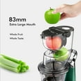 thumbnail image 4 of SiFENE Cold Press Juicer Machine, 250W, 83mm Dual Mouth - High Yield, Easy Clean - Green, 4 of 9