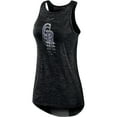 thumbnail image 2 of Women's Nike Black Colorado Rockies Logo Fade High Neck Performance Tank Top, 2 of 3