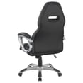 thumbnail image 5 of Bruce Adjustable Height Office Chair Black and Silver, 5 of 8