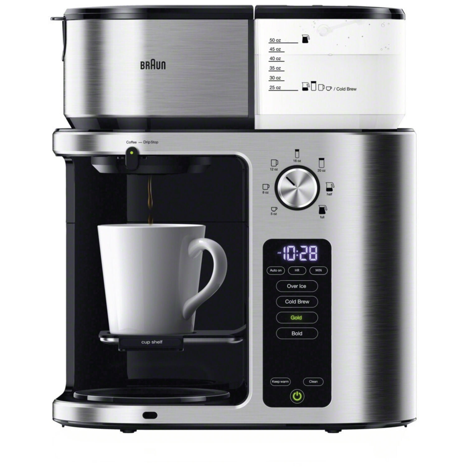 Braun Stainless Steel 10 Cup Pot Carafe Brew Coffee Maker
