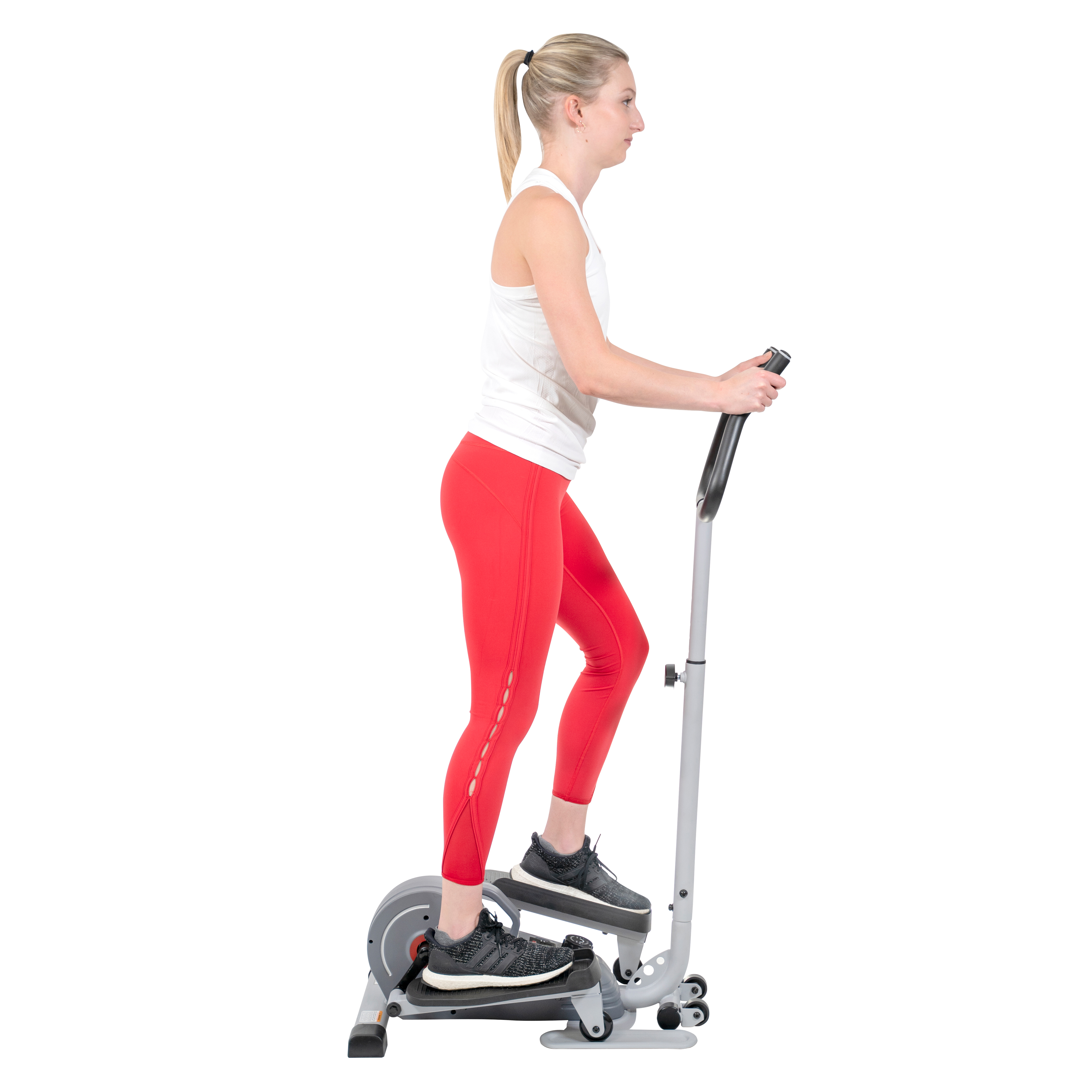 Sunny Health & Fitness Compact Magnetic Standing Elliptical Machine w/ Handlebars - Portable Workout Stepper for Home, SF-E3988 - image 7 of 18