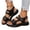 S1-Black, variant on Women's Orthopedic Sandals with Arch Support Flat Comfortable Wide Feet Hook and Loop Fasteners Casual Sport Shoes for Women,Black 40(US-8)