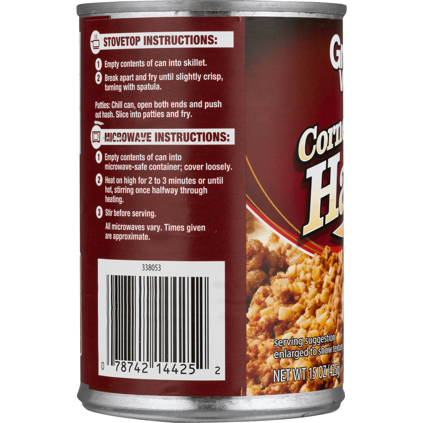 Great Value Corned Beef Hash, 15 oz