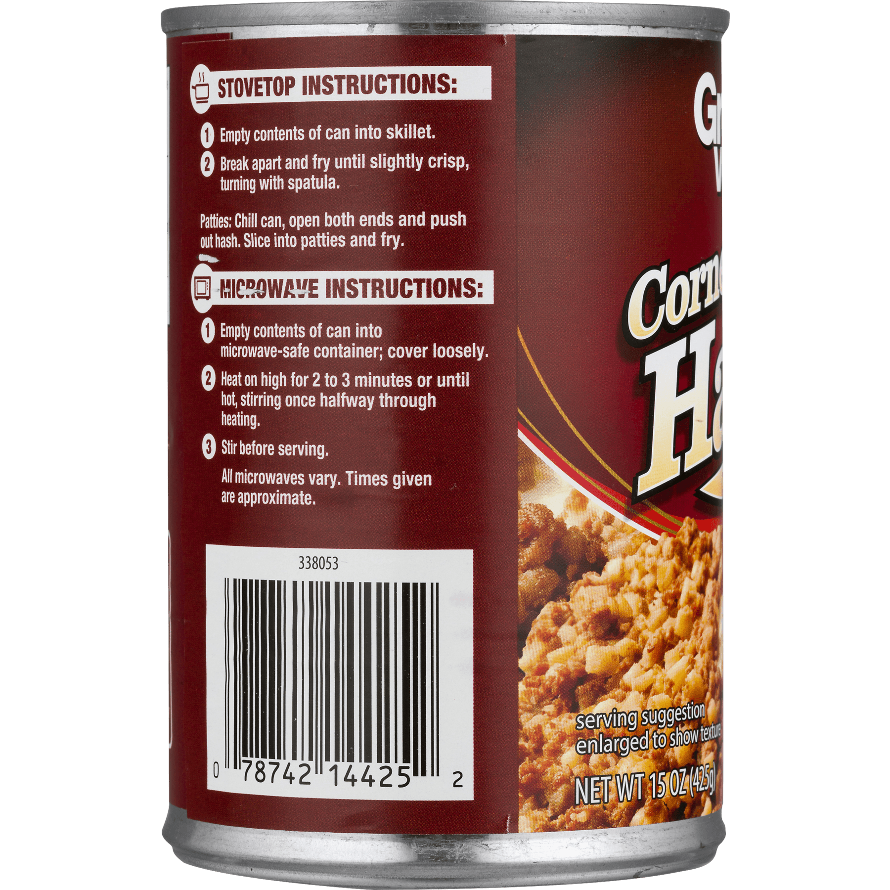Great Value Corned Beef Hash, 15 oz Can - image 5 of 9