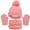 Pink 2, variant on Kids Winter Knit Beanie Hat Gloves Set for Girls Boys with Pompom,Little Boys Girls Soft Stretch Hat Scarf Mitten Set Fleece Lined Set 3 Pieces for 1-6Y