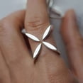 thumbnail image 1 of 925 Sterling Silver Irregular Ring for Women Geometry Versatile Minimalism Accessories Jewelry Gift Dropshipping, 1 of 5