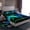 Green Blue Black, variant on jejeloiu Abstract American Flag Twin Sheet Sets,Golf Ball Sport Bedding For Boys Girls 3-Piece