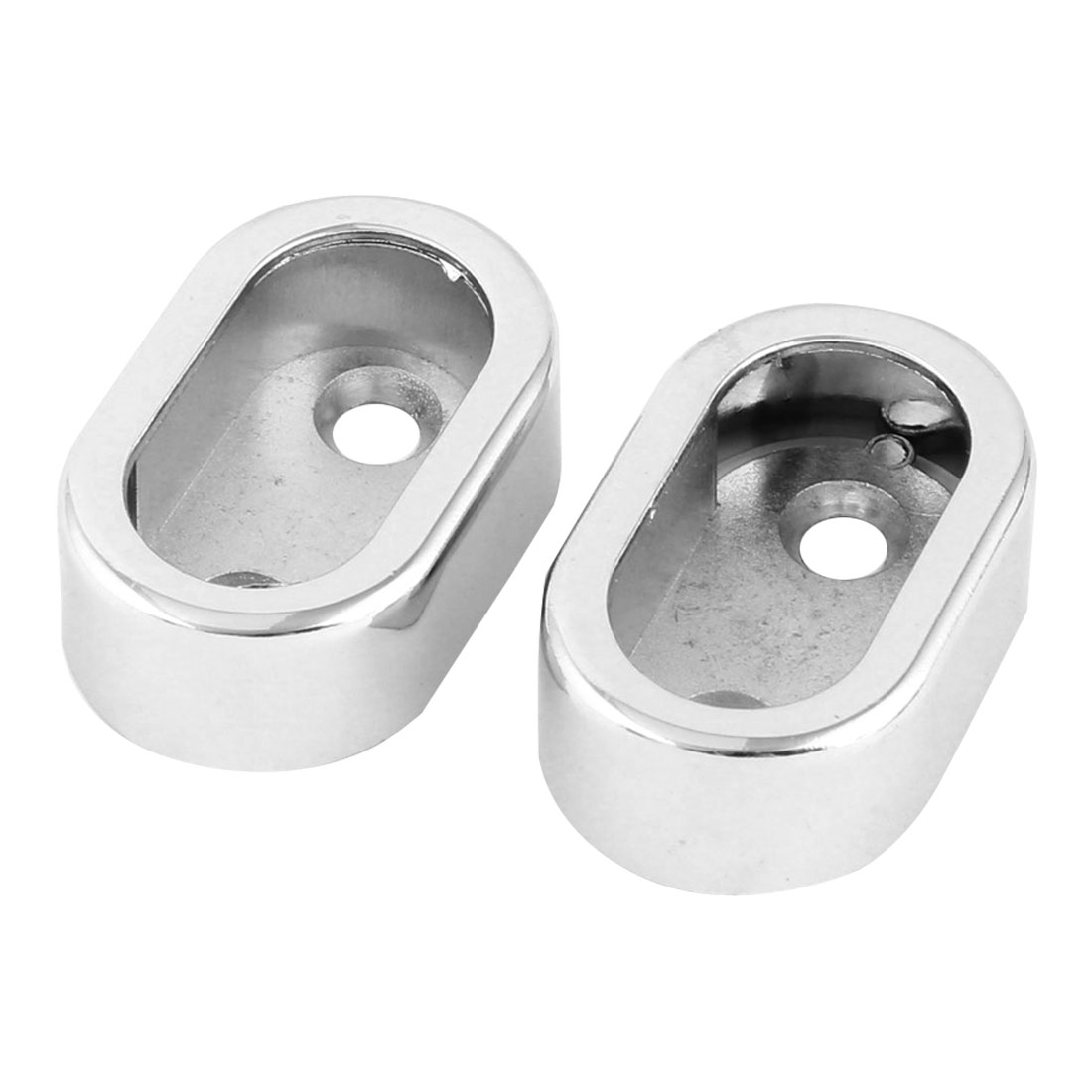 Home Garment Clothes Closet Rod Holder End Support Socket Flange