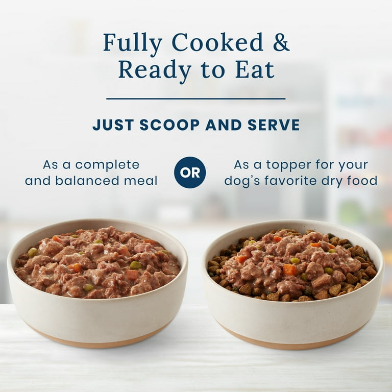 Pre cooked top dog food