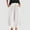 White, variant on SNKSDGM Women's Plus Women Linen Pants Wide Leg Dress Pants Women Petite Short Length Slacks Summer Women's Casual Linen Wide Leg Pants Solid Color Elastic Waist Point Trousers Xxl