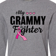 thumbnail image 4 of Inktastic Breast Cancer Awareness My Grammy is a Fighter Long Sleeve T-Shirt, 4 of 5