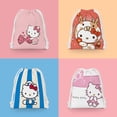 thumbnail image 4 of HelloKitty-Bolsa de almacenamiento con cordón Kawaii para mujer y niña, bolso plegable portátil con estampado de dibujos animados, a prueba de agua, regalo, 4 of 4
