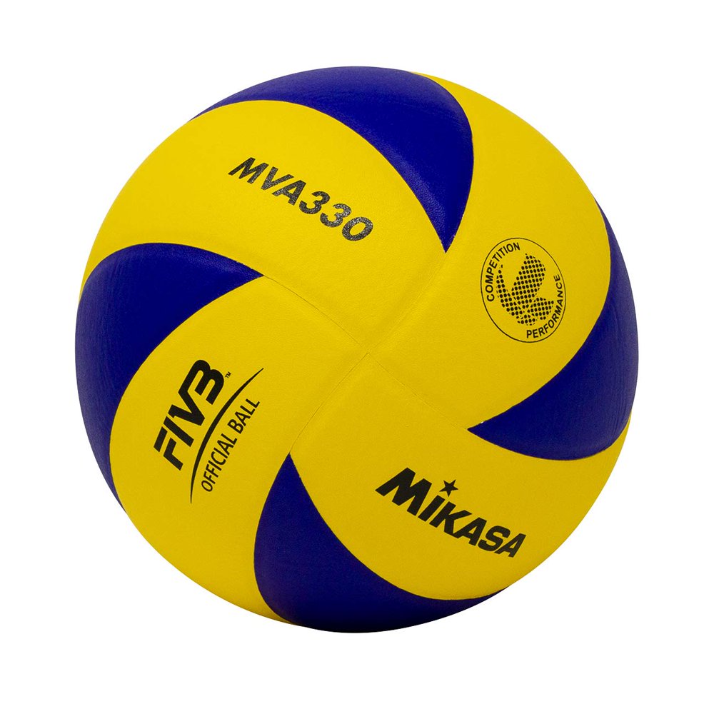 Mikasa MVA330 Spiral Club Volleyball (Blue Yellow)