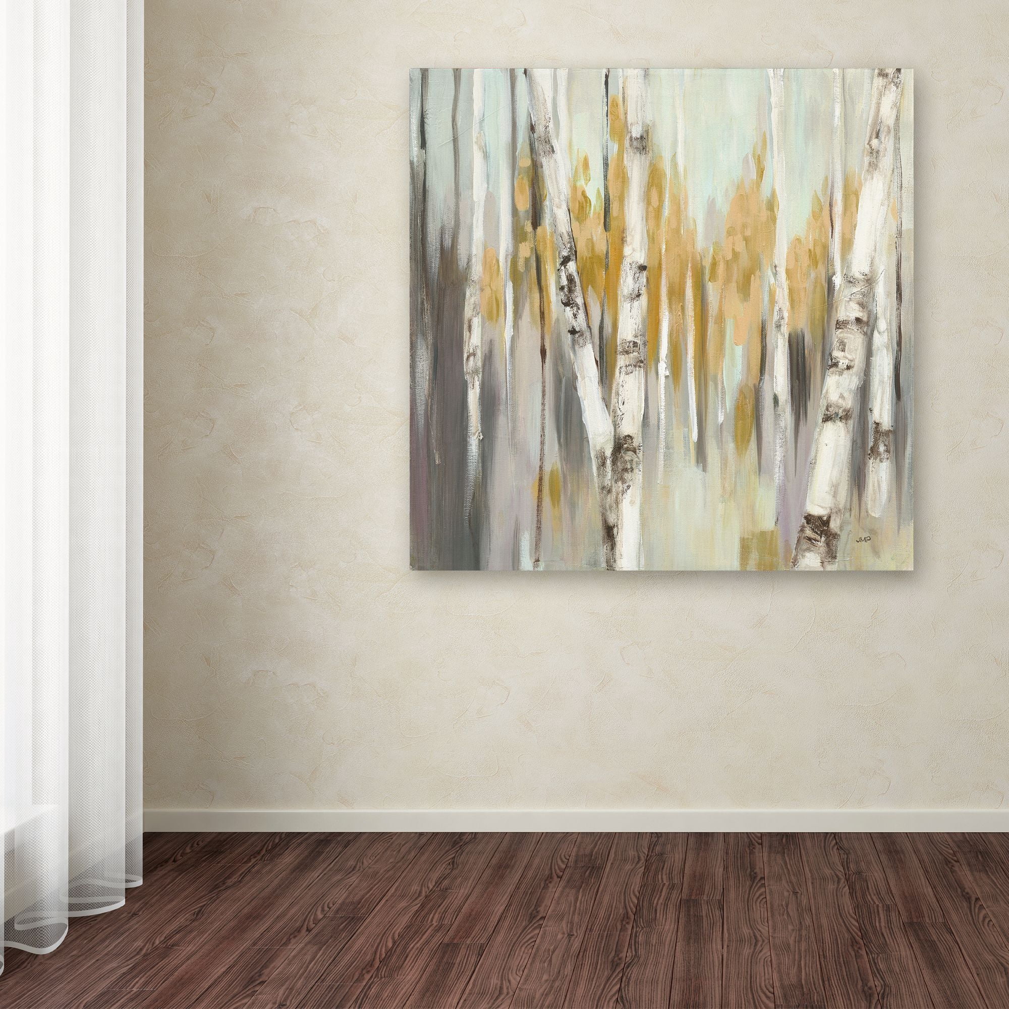 Trademark Fine Art 'Silver Birch I' Canvas Art by Julia Purinton