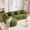 Antique Green, variant on 99" Curved Sectional Sofa with Chaise, Modern Luxury Chenille Cloud Couch for Living Room, Heavy Duty Oversized Deep Seat 3-Seater, 700lbs/Seat Weight Capacity, No Assembly, Antique Blue