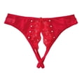 thumbnail image 2 of Underwear for women seamless panties – Solid color one-piece breathable thong underwear for women, soft and high stretch invisible panties with silk crotch, 2 of 4