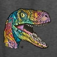thumbnail image 2 of Dean Russo Raptor Animal Lover Mens Long Sleeve Shirt, Heather Black, X-Large, 2 of 6