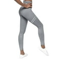 thumbnail image 3 of WLJ Women Stripe Daub Printed High Waist Tummy Control Yoga Workout Leggings, 3 of 7