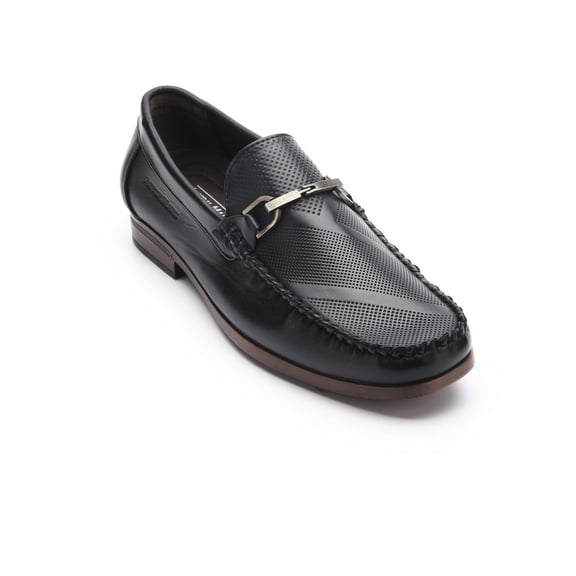 Aston Marc Casual Dress Loafers for Men, Stylish Slip-On Shoes for Office, Weddings and Formal Events - Black, Size 11