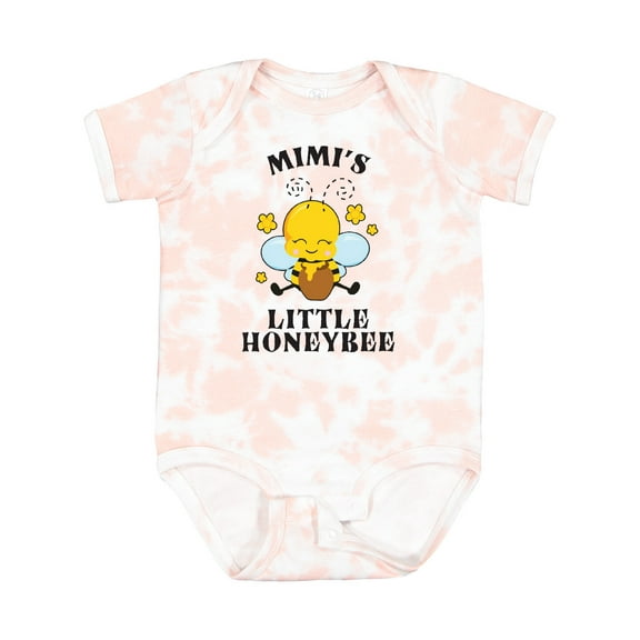Inktastic Cute Bee Mimi's Little Honeybee with Stars Boys or Girls Baby Bodysuit