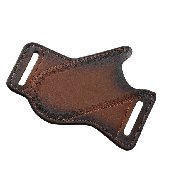 Premium Leather Folding Knives Sheath High Strength Secure Belt Clip