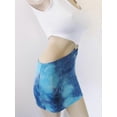 thumbnail image 4 of Movie Pretty Woman Julia Roberts Cosplay Vivian Ward Sexy Blue Bare Waist Tie-dye Cutout Dress, 4 of 5